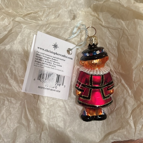 Christopher Radko Little gems collection Beefeater Bear - Picture 2 of 4